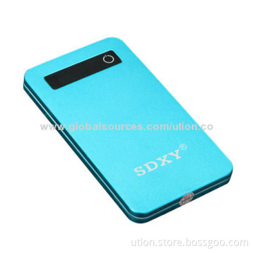 Colorful 5,000mAh Ultra-thin Power Bank for Mobile Phones Touch Green with Free Samples and Logos